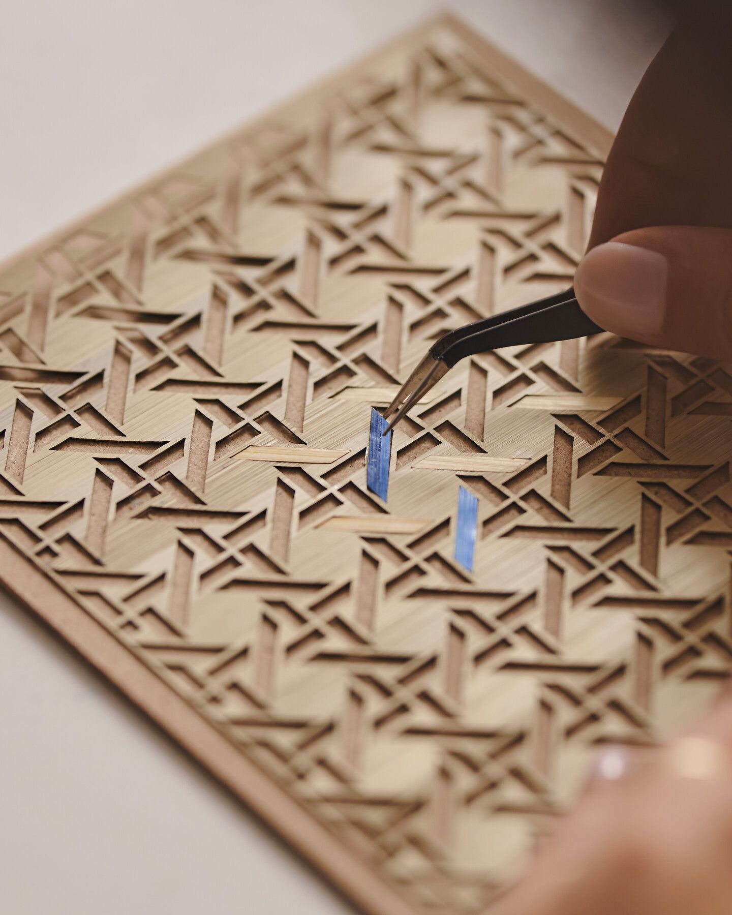 Two Panel Sequence Example Straw Marquetry - news-savoir-faire - Fashion & Accessories | DIOR IN