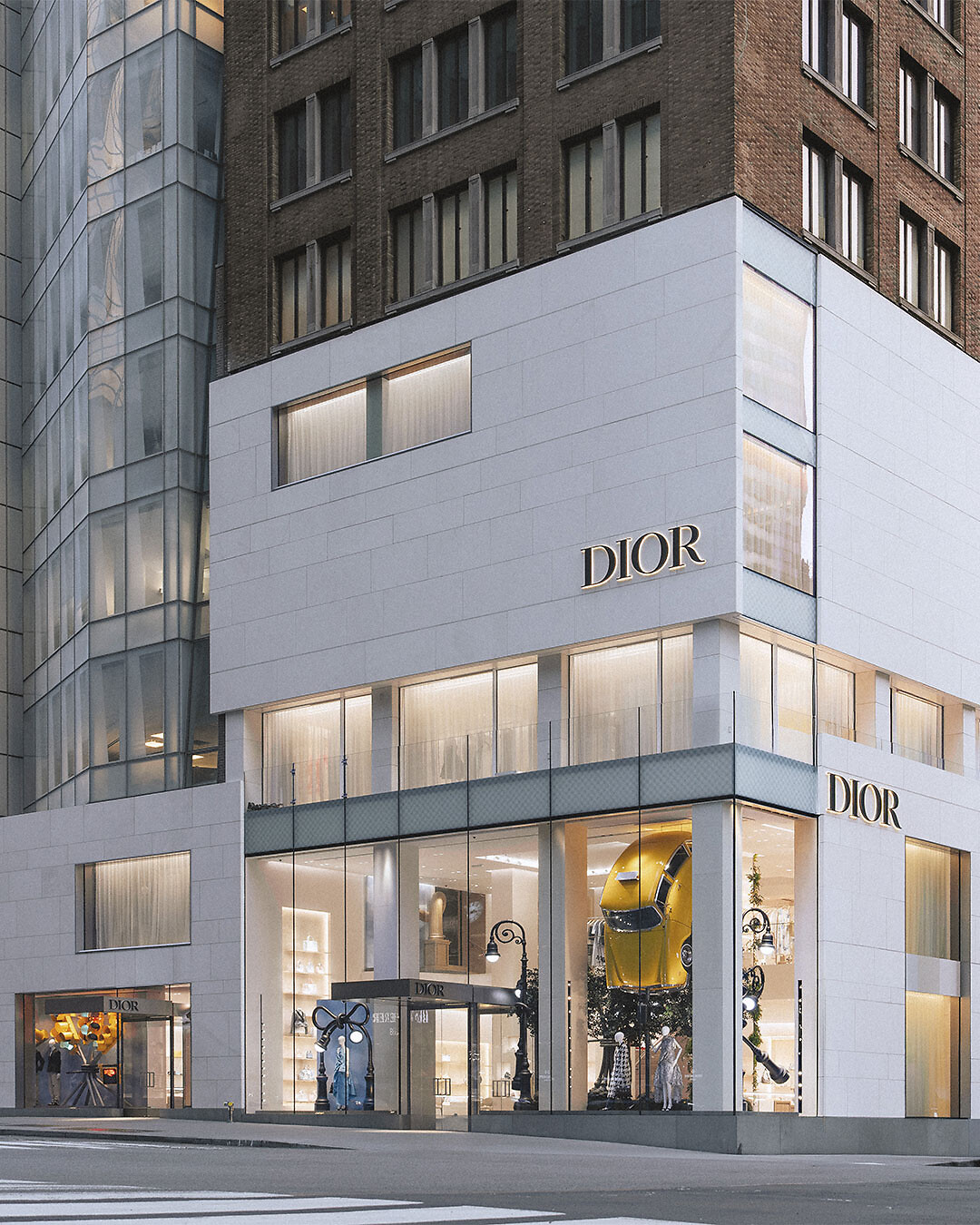 Dior Médaillon Loafer Black and White Lambskin | DIOR US