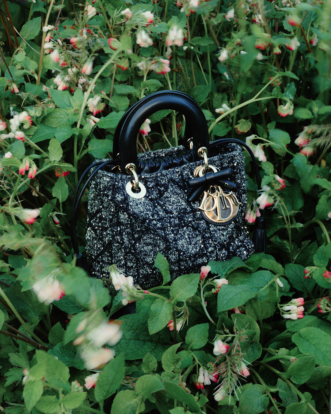 Dior Trianon Bag with Chain Trench Flat Macrocannage Lambskin