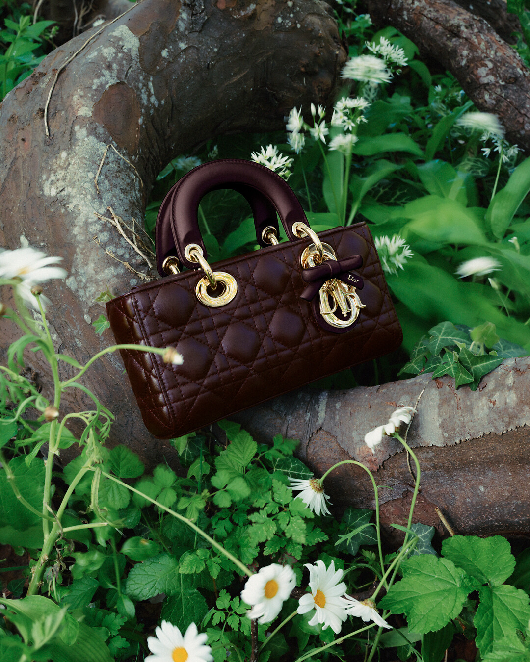 Dior Trianon Bag with Chain Trench Flat Macrocannage Lambskin