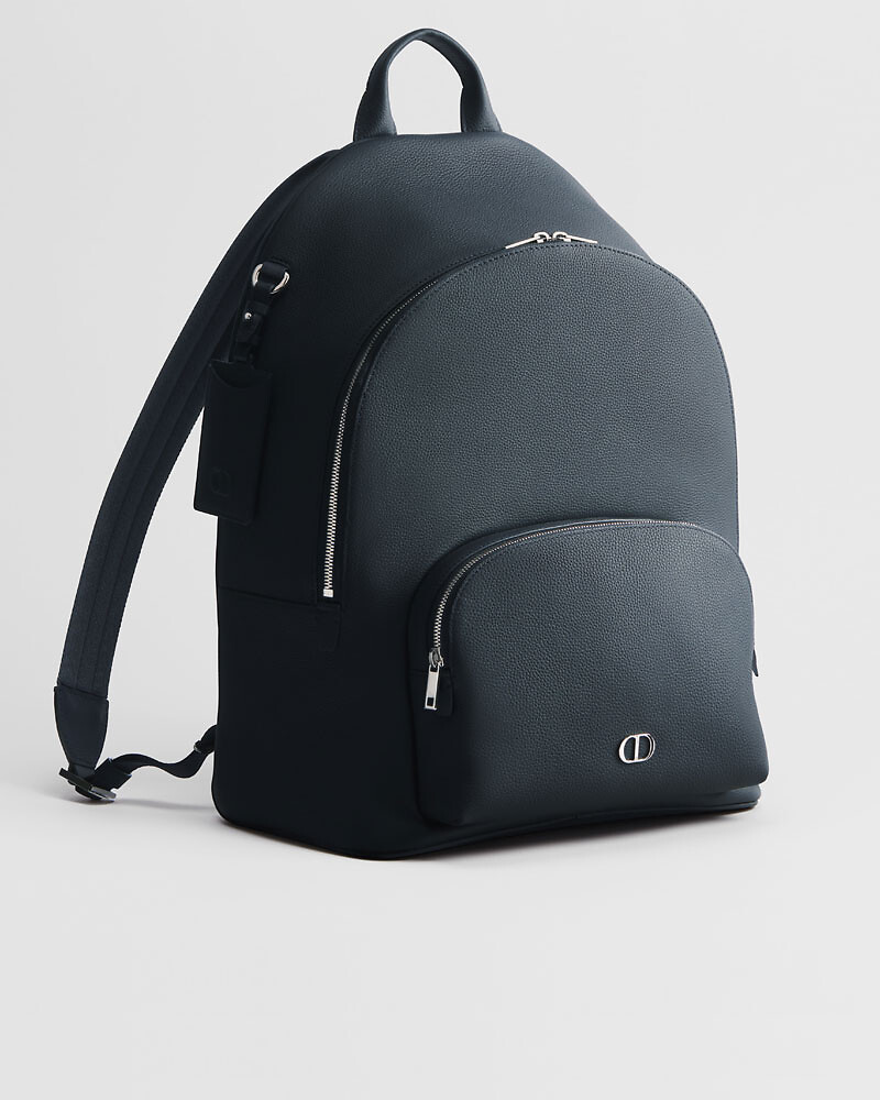 Dior Rider Zipped Backpack Black Dior Oblique Jacquard and Black